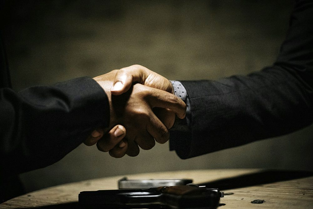 Business handshake